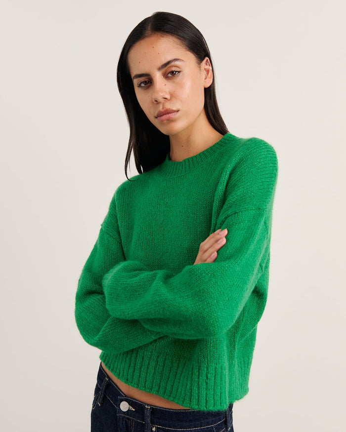 JAG lily crew sweater brightgreen