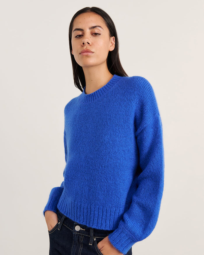 JAG lily crew sweater cobalt