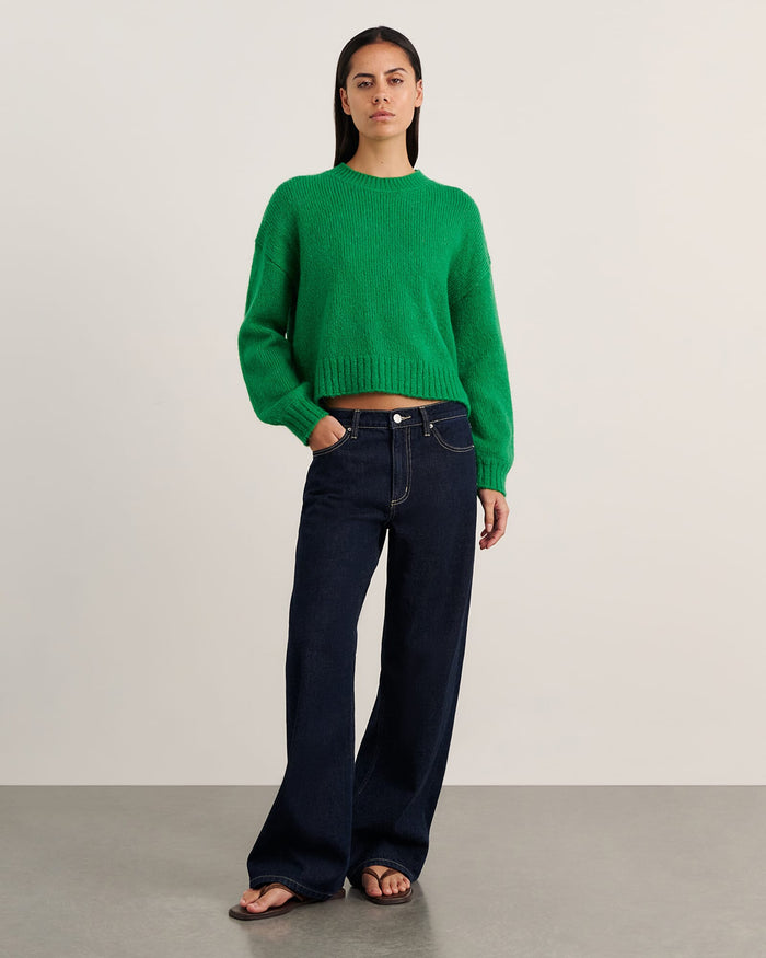 JAG lily crew sweater brightgreen