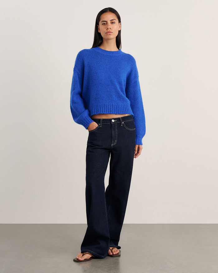 JAG lily crew sweater cobalt