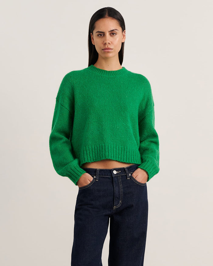 JAG lily crew sweater brightgreen