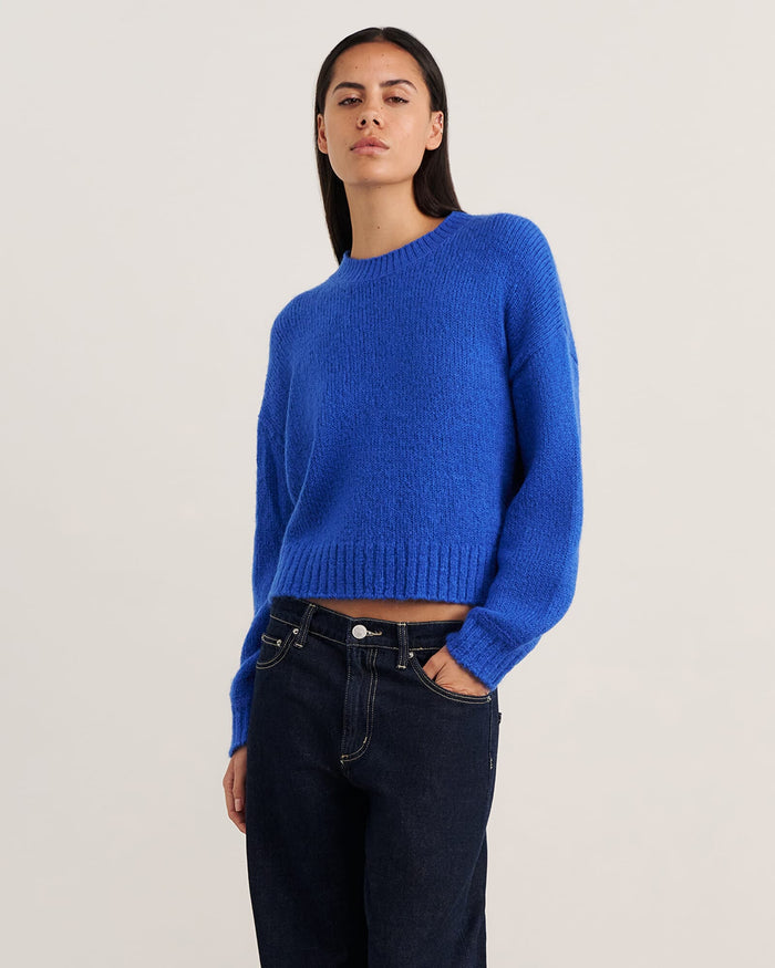 JAG lily crew sweater cobalt