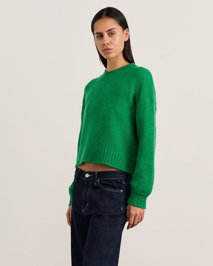 JAG lily crew sweater brightgreen