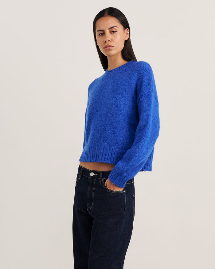 JAG lily crew sweater cobalt