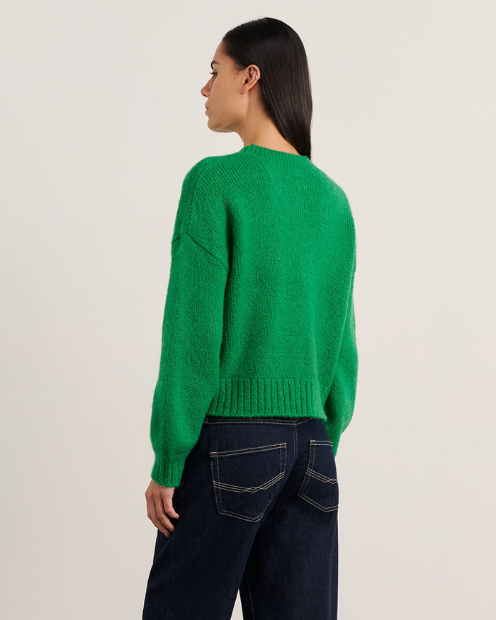 JAG lily crew sweater brightgreen