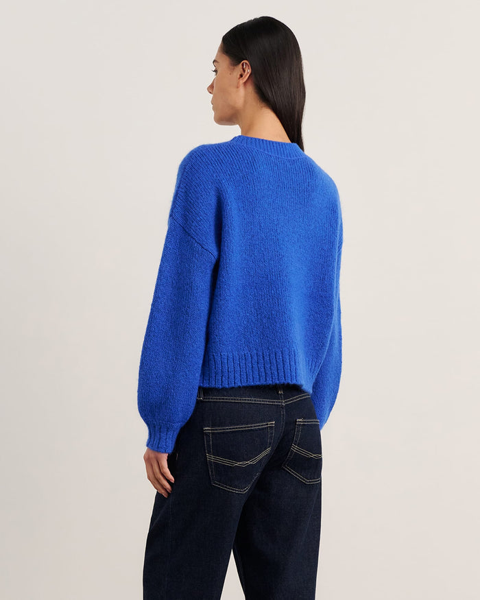 JAG lily crew sweater cobalt