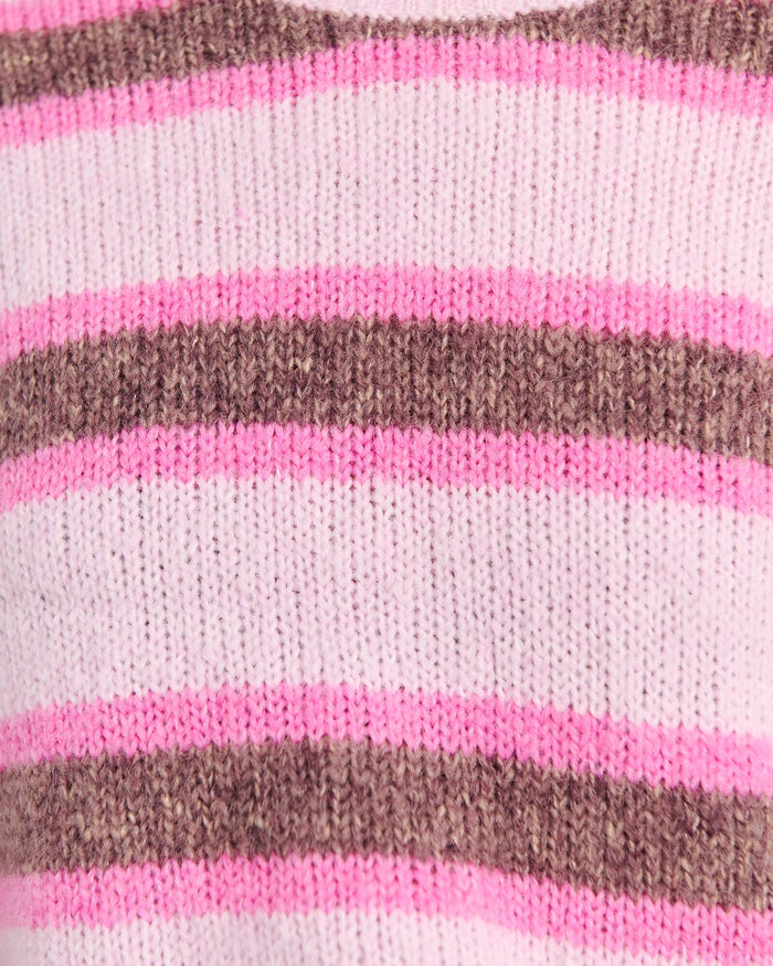 JAG lily crew sweater pinkmulti