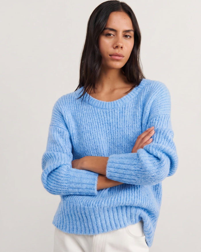 JAG lily scoop knit belleblue