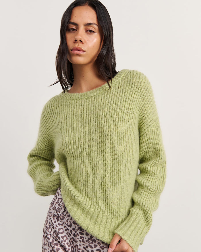 JAG lily scoop knit sage