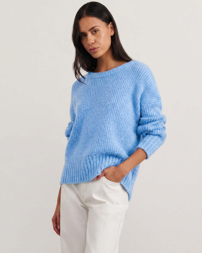 JAG lily scoop knit belleblue