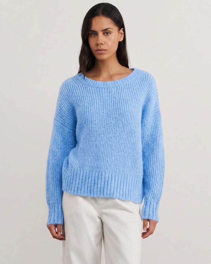 JAG lily scoop knit belleblue