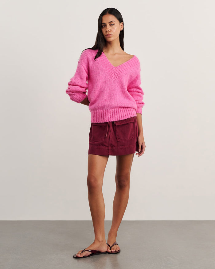JAG lily v neck knit peony