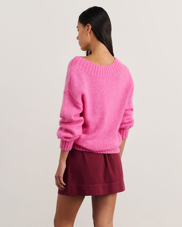 JAG lily v neck knit peony