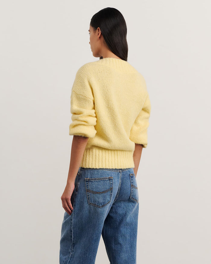 JAG lily v neck knit sunshine
