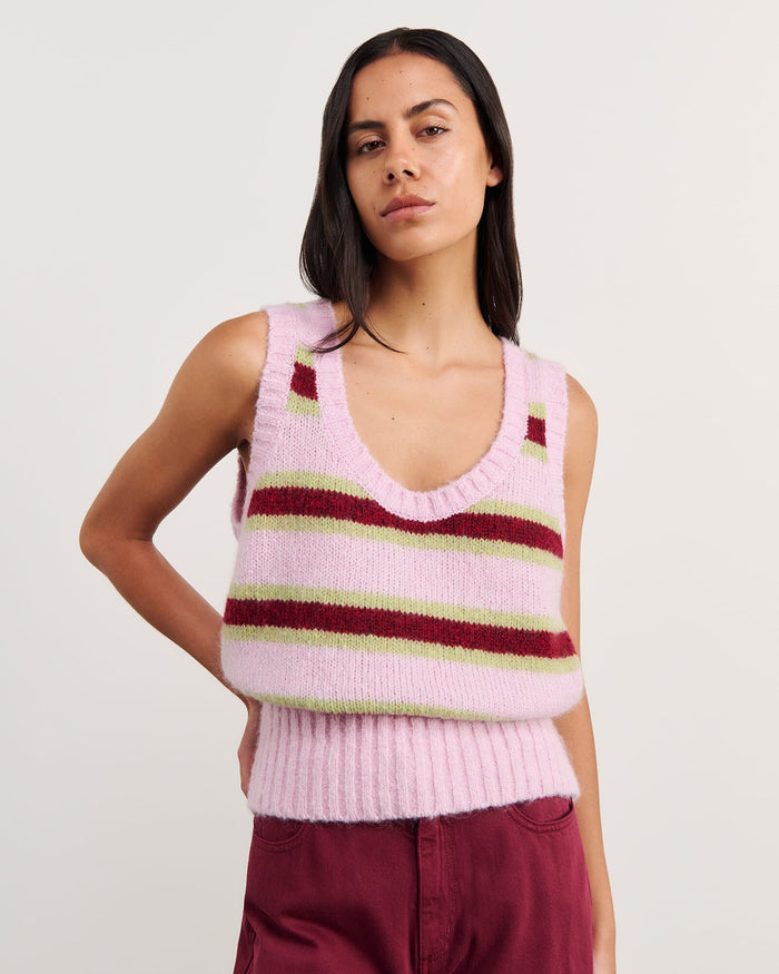 JAG lily vest pinkgreen