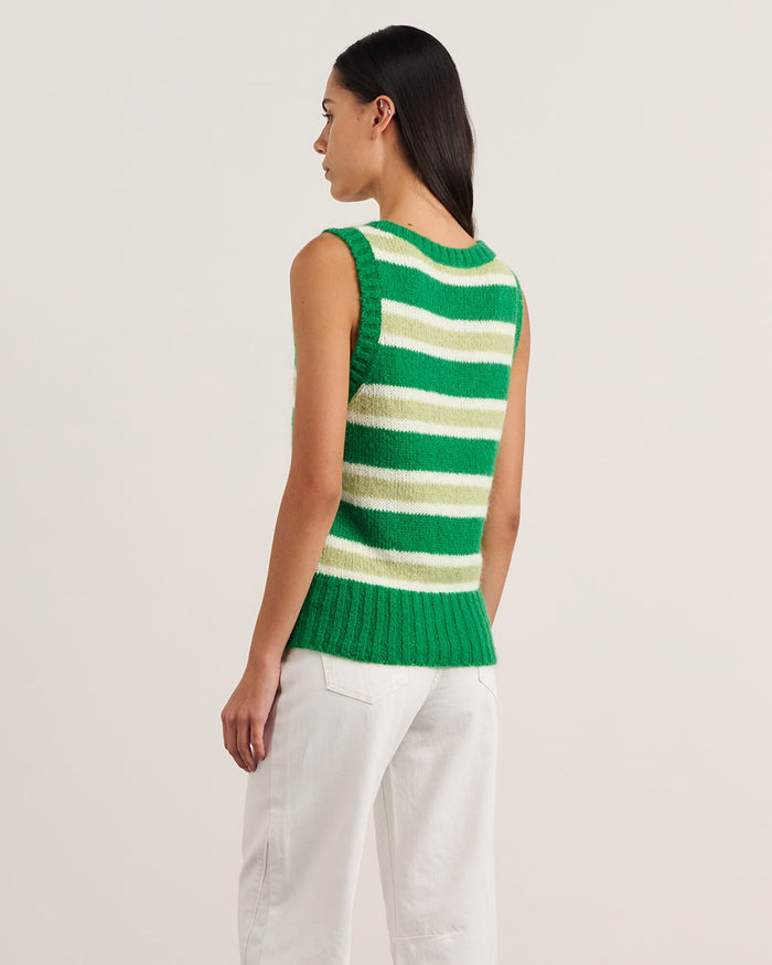 JAG lily vest greenwhite