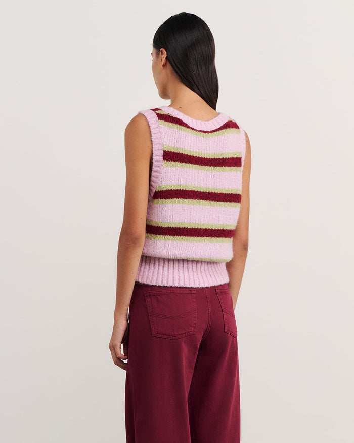 JAG lily vest pinkgreen