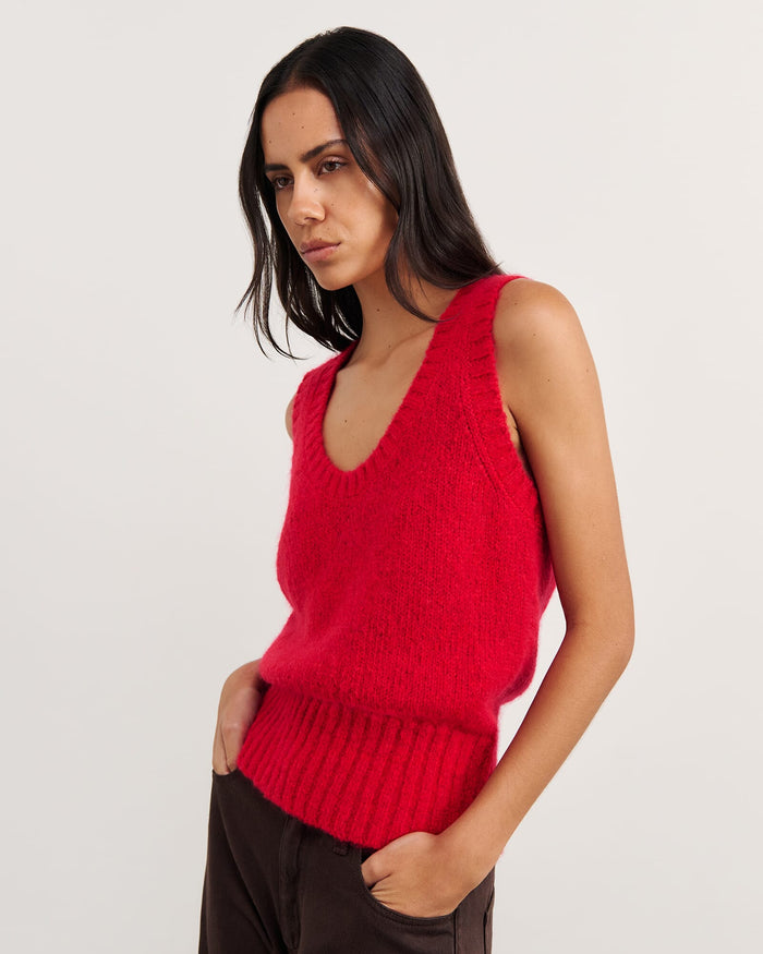 JAG lily vest brightred