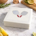 Linen Texture Cocktail Napkins -Pickleball