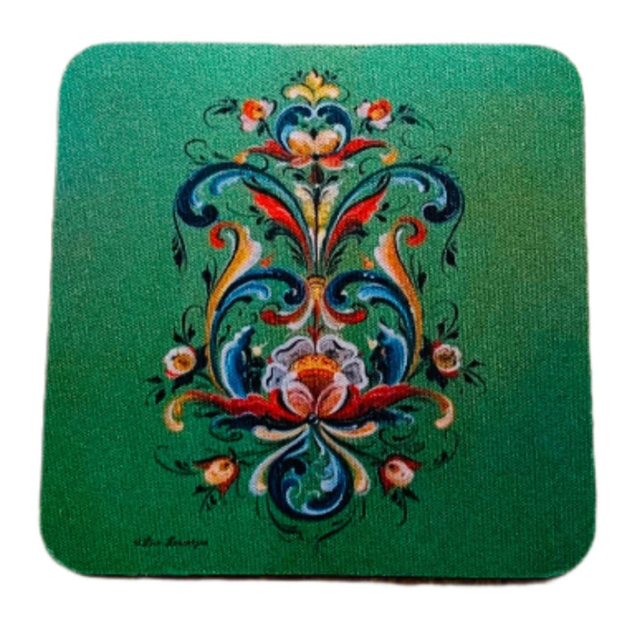 Lise Lorentzen Rosemaling Coasters Box of 6