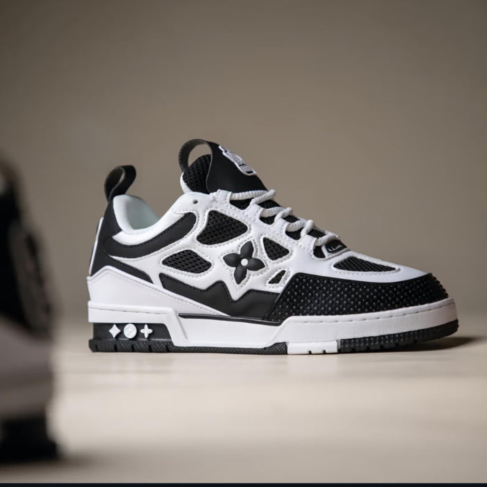 Lo-Vi Skate Sneakers (White Black) Premium Batch