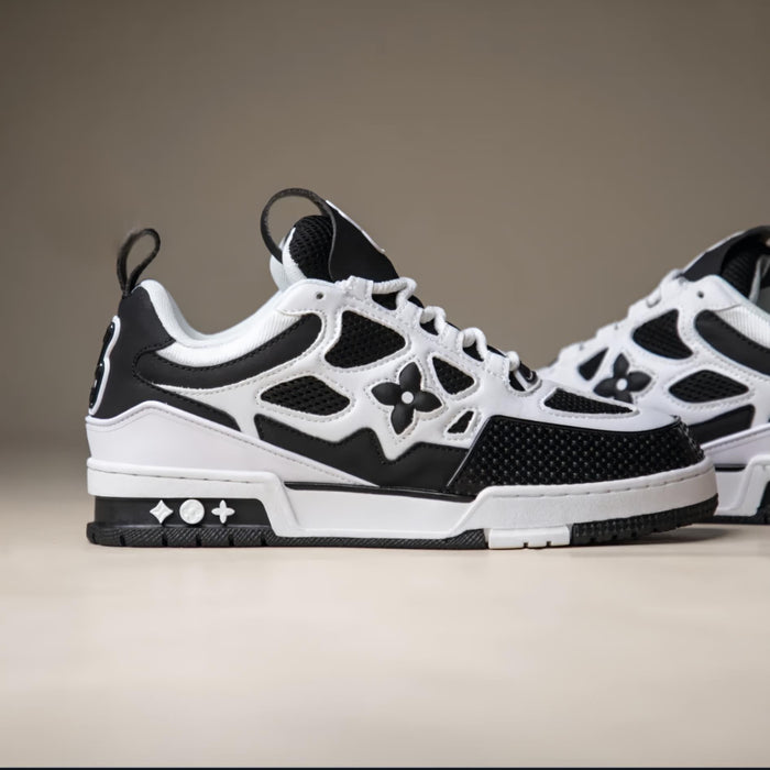 Lo-Vi Skate Sneakers (White Black) Premium Batch