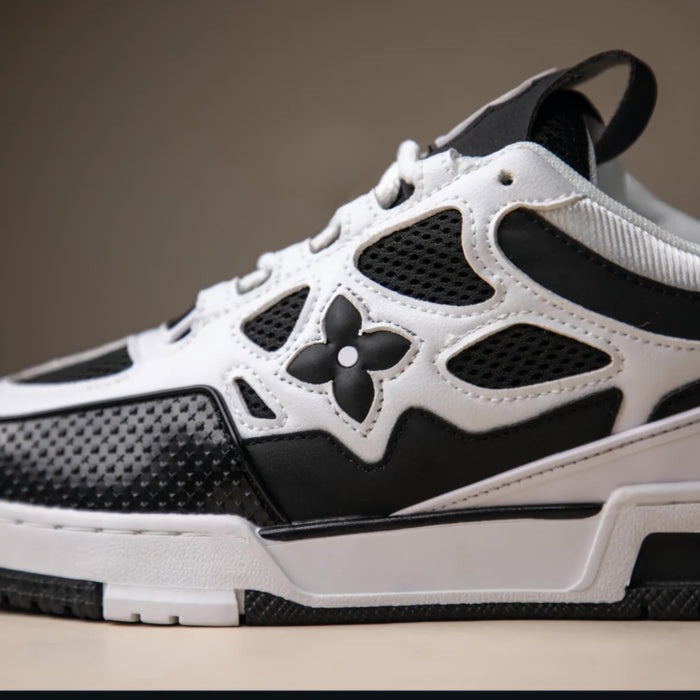 Lo-Vi Skate Sneakers (White Black) Premium Batch
