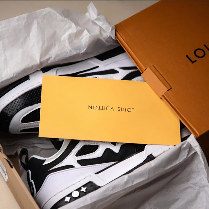Lo-Vi Skate Sneakers (White Black) Premium Batch