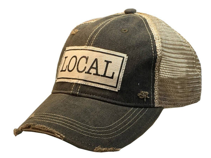 Local Distressed Trucker Cap - Posh West Boutique