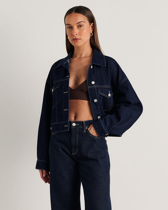 JAG loe boxy jacket rawwash