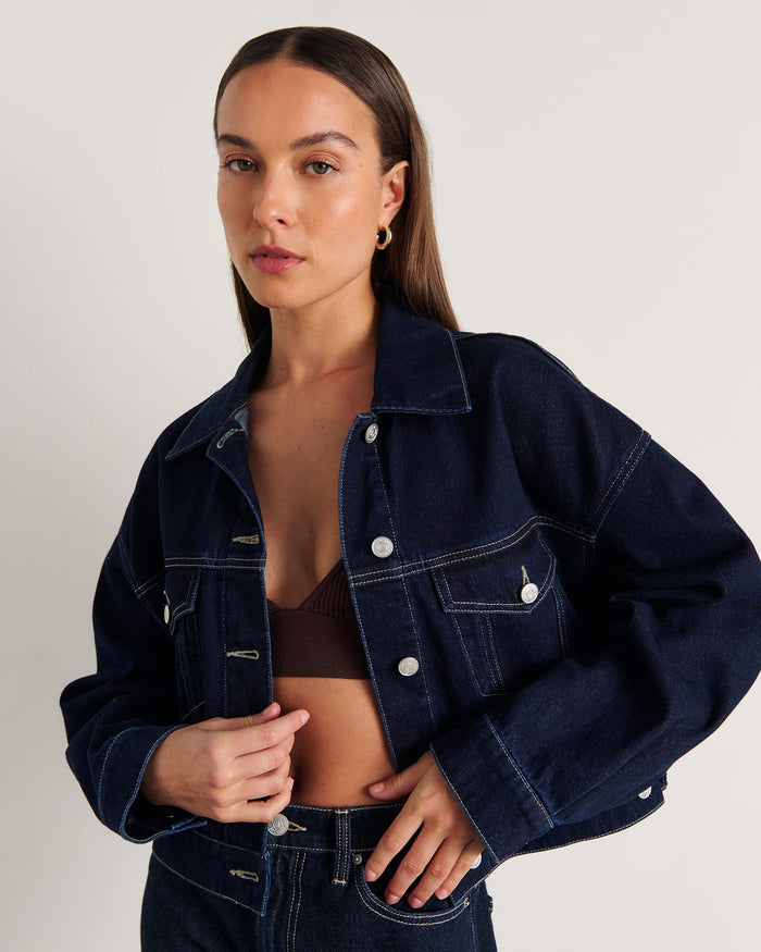 JAG loe boxy jacket rawwash