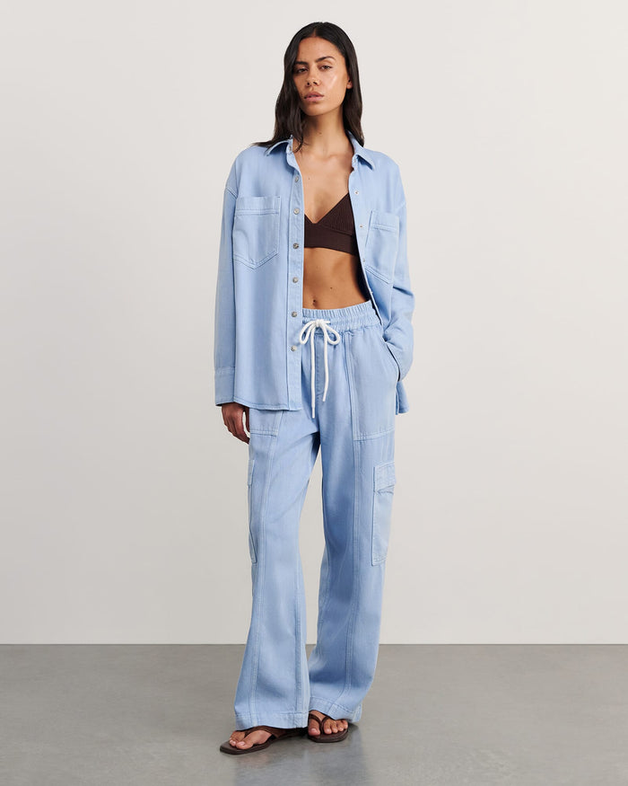 JAG loe cargo pant powderblue