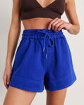 JAG loe denim pull on short cobalt