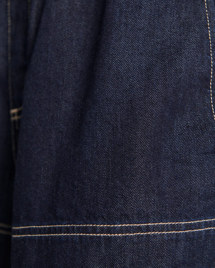 JAG loe denim pull on short rawwash