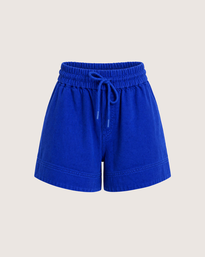 JAG loe denim pull on short cobalt