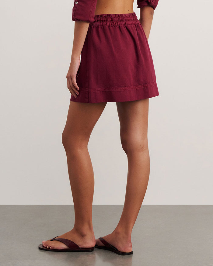 JAG loe denim skirt wine