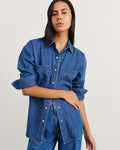 JAG loe denim long sleeve shirt bluevintage