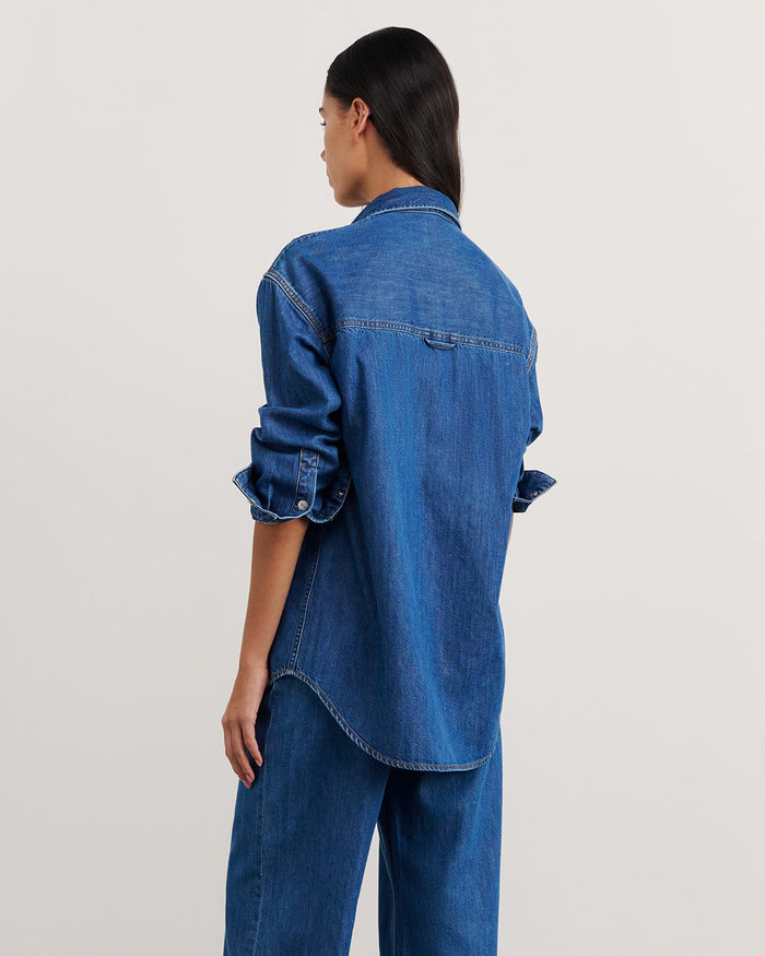 JAG loe denim long sleeve shirt bluevintage