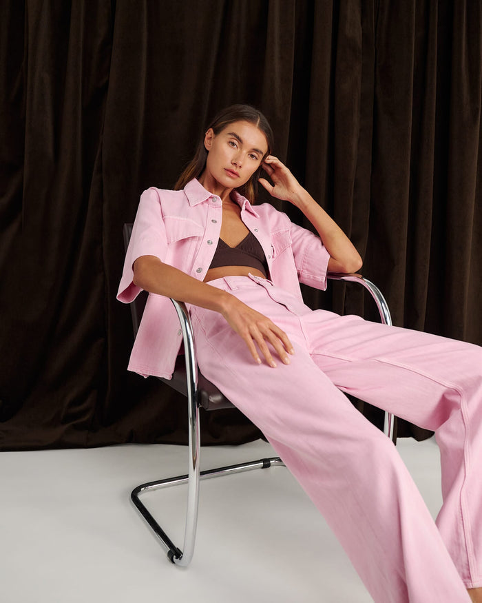 JAG loe mid rise jean pink