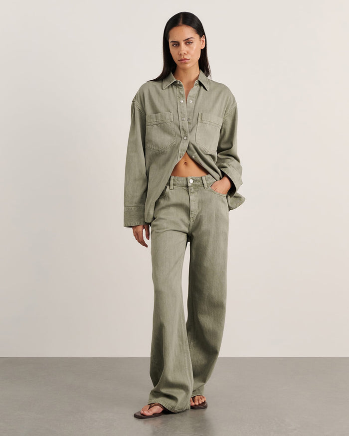 JAG loe mid rise jean sage