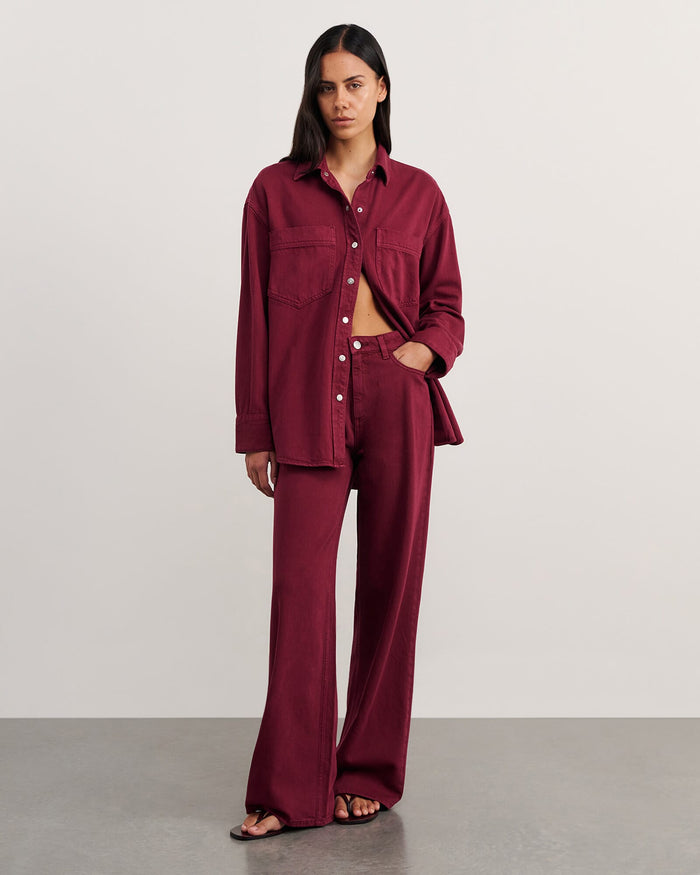JAG loe mid rise jean wine