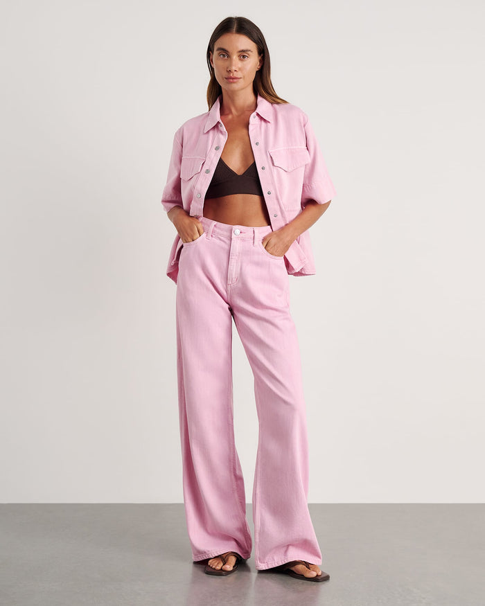 JAG loe mid rise jean pink