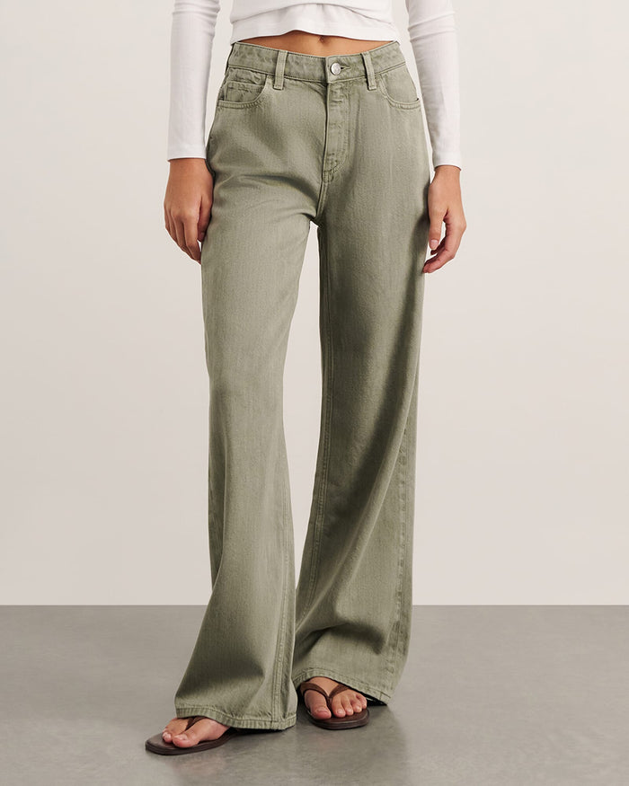JAG loe mid rise jean sage