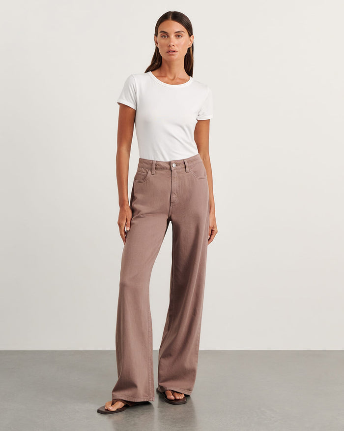 JAG loe mid rise jean latte