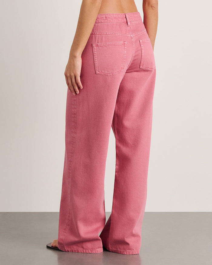 JAG loe mid rise jean tearose
