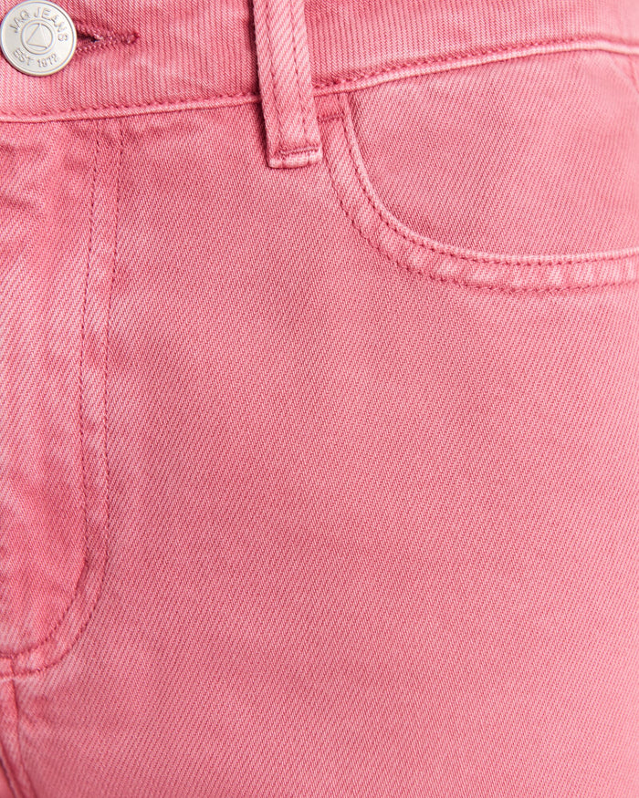 JAG loe mid rise jean tearose