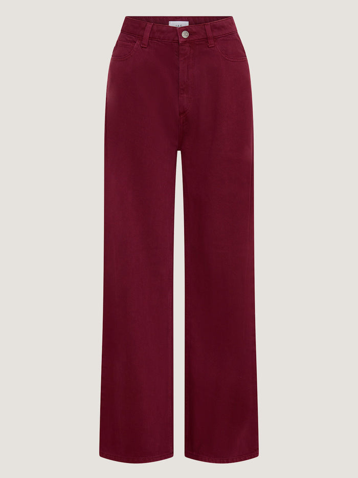 JAG loe mid rise jean wine