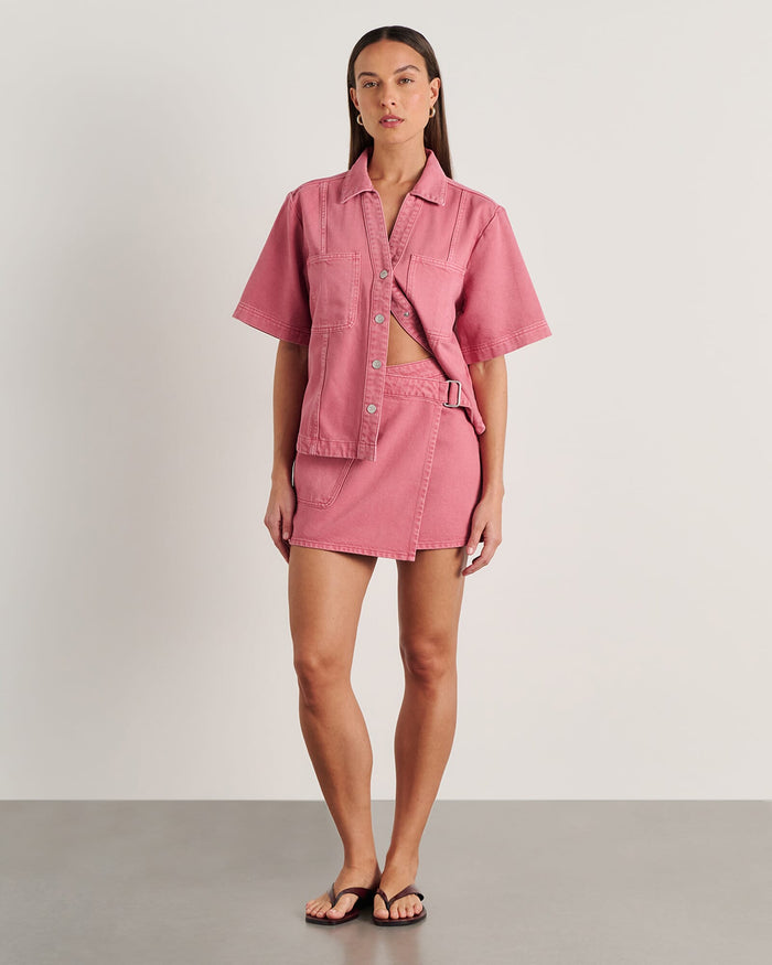JAG loe short sleeve shirt tearose