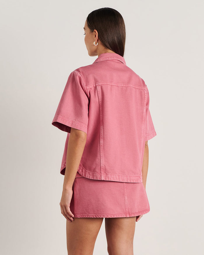 JAG loe short sleeve shirt tearose