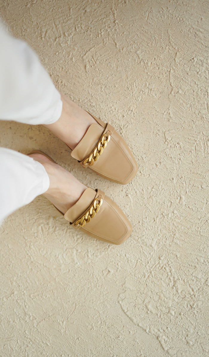 Loewy Mules | Nude